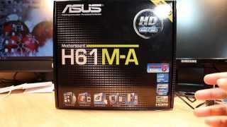 Asus H61 M-A HD mother board unbox and review