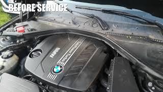 BMW 320D f30 engine sound before and after timing chain change (n47 engine)