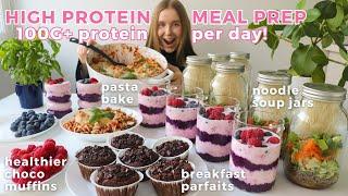 Weekly Healthy & High protein Meal Prep | 100G+ Protein