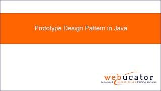 Prototype Design Pattern in Java