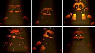 All Animatronics & Jumpscares FNAF 1 - Ultimate Animatronic's Salvage