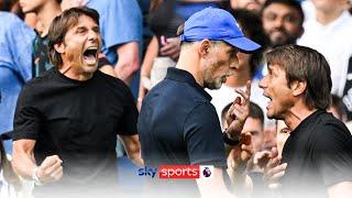 UNREAL SCENES! Tuchel and Conte SQUARE OFF at full-time!  | Both managers red carded 🟥