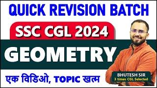 Complete Geometry for SSC CGL, CHSL, CPO, MTS || Quick Revision Batch 