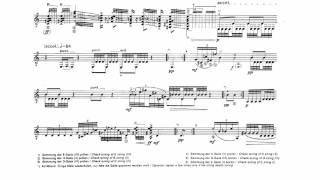 Luciano Berio: Sequenza XI Guitar (Score Video)