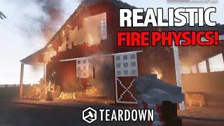 Teardown Realistic Fire Physics! #4  teardown fire physics teardown burning physics burning house