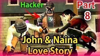 PUBG Movie - John & Naina | Love Story Part 8 | Action Drunk Animation | Love In PUBG