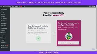 Lesson 18 : Install Yoast SEO Plugin To Create Sitemap.xml, robots.txt and submit in search console