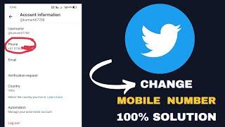 add mobile number on twitter | change twitter mobile number live