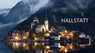 HALLSTATT AUSTRIA  - The Most Beautiful Fairytale Evening Walk 8K ( captions )