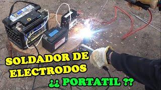 SOLDAR CON ELECTRODO USANDO BATERIAS DE VEHICULOS