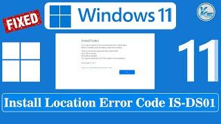  How To Fix Install Failed Error Code IS-DS01