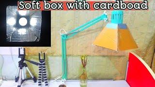 Making a softbox with cardboad for my lamp