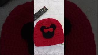 A Beautiful Crochet Mickey Mouse Girl 's Beanie ️️️️️