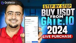 How To Buy USDT From Gate.io Live Purchase - Step By Step