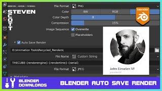 Blender Add-on BlenderAutoSaveRender (free)