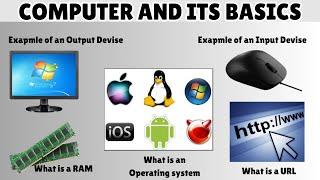 Computer Basics and its Component- Input Devices | RAM | Output Devices| URL | Operating System.