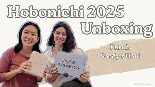 Hobonichi 2025 Haul Unboxing | Part 2: Sandy's Haul