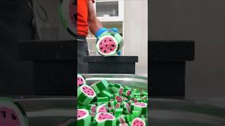 Watermelon Candy Cutting ASMR  Mesmerizing Art & Relaxing Sounds!