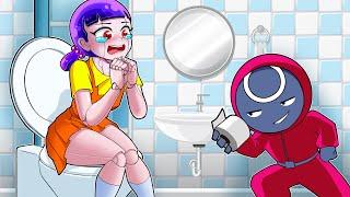 어몽어스 오징어 게임 Squid Game | The Pranks Of Pink Soldier with Squidgame Doll