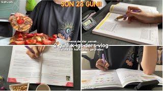 2 günlük lgs ders vlog / denemeye gidelim / bol verimli haftasonu