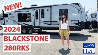 New 2024 Blackstone 280RKS With Lighter Interior! 4 Seasons, Off Grid, Luxury Travel Trailer!