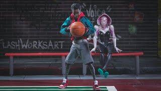 Miles Morales Copies Lebron’s No-Look 3 - Stop Motion