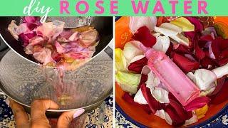 How to Make Rose Water for Hair Growth| Easy DIY Rose Water Spray