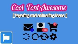 Tips and Trick Cool Font awesome [Layering & Animating Icons]