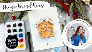 Lesson 1 | Gingerbread House | Free Drawing Course for Beginners