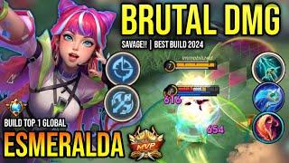 ESMERALDA BEST BUILD 2024 | BUILD TOP GLOBAL ESMERALDA GAMEPLAY | MOBILE LEGENDS