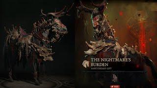 FREE Horse Armor! The Nightmare's Burden | Diablo IV Anniversary Event Gift! | Cosmetic Showcase