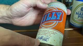 9 minutes of vintage beer cans - Billy Beer and a premium beer from the JR Ewing Collection
