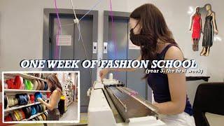 a week of fashion school | the first week, NYC fashion student, Parsons art school vlog