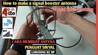 How to make a 4g cellphone signal booster antenna