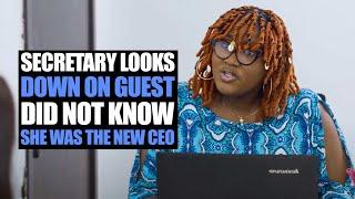 Secretary looks Down On Guest, Did Not Know She Was The New Ceo | Moci Studios