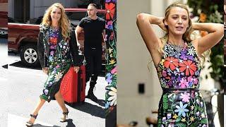 Blake Lively Blooms in NYC with Floral Chic