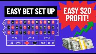 Easy Street Roulette Strategy: Make $20 Every Hit!