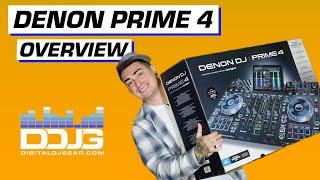 Denon Prime 4 Standalone DJ Controller Overview