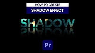 How to create shadow effect in premiere pro @FreeHunar.