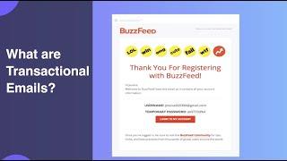 What are Transactional Emails? | Campaign Monitor Tutorial