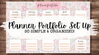 Set Up My 2024 Planner Portfolio with Me! The Simplest Planner System Out There & SO Organized! 