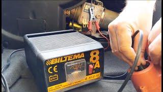 How to charge SLK R170 battery from trunk