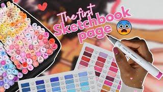 WHY IS THE FIRST PAGE OF A SKETHBOOK SO SCARY  | Meet the artist Art Vlog