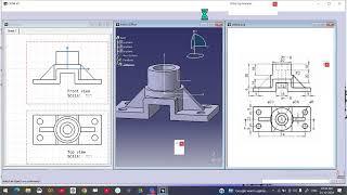 Basic Level 2D Drafting exercise 1 in Catia