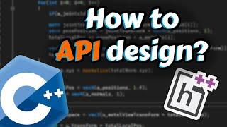 Good API Design (C++ or any other language)