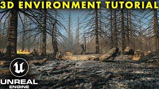 Unreal Engine 5.2 Realistic Burned Forest Tutorial