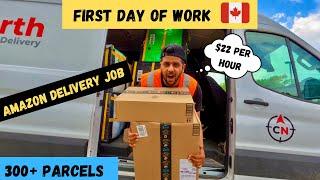 First day of Work  || Brampton, Canada || Amazon delivery Job || Best Job || International Student