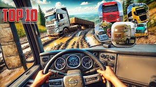 TOP 10 MELHORES Jogos de Caminhão para Android e iOS 2024 #trucksimulator