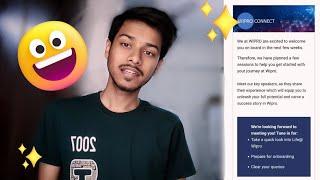 Wipro Connect session finally  | Onboarding Update Mail ? Elite phase 1 and 2 | SIM , WILP
