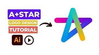 How to Design A + Star Letter logo For your Client! Easy Way